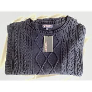 SALE NWT Roundtree & Yorke Cable Sweater Crewneck Navy Blue TALL Size 4XT